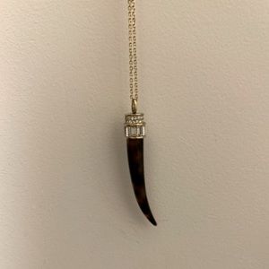 Michael Kors long gold necklace.